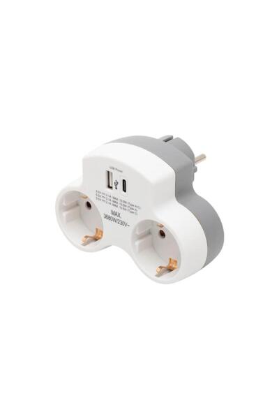 Somogyi Încărcător de rețea USB-C, 2.1 A, cu prize de alimentare