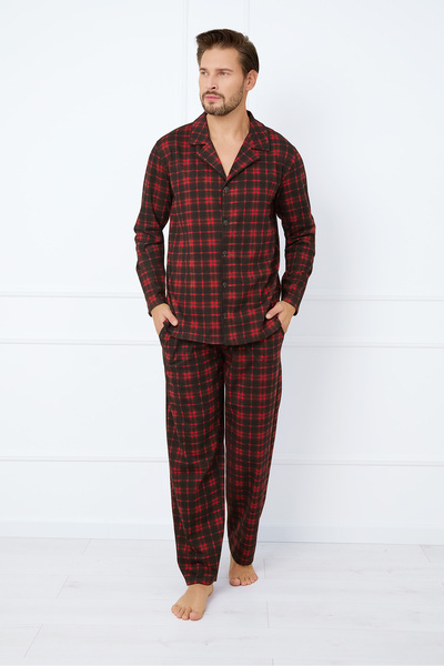 Italian Fashion Pijamale bărbătești Nicolas, cu mâneci lungi și pantaloni lungi