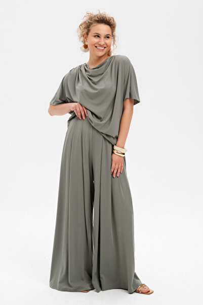 Blue Shadow Pantaloni de damă Binni Khaki