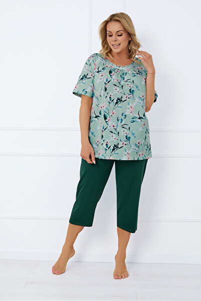 Italian Fashion Pijama de damă cu mânecă scurtă, pantaloni 3/4 Alwea
