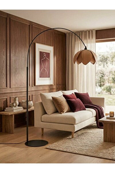 Emg DesiGn Lale Başlıklı Deve Boynu 210 cm Hareketli Başlık Modern Dekoratif ...