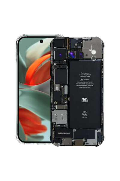 bestcase Противоударен калъф за Google Pixel 10 / Pixel 10 Pro, Печатна платк...