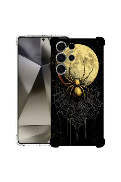 bestcase Husă Antișoc pentru Samsung Galaxy S22 Ultra, Păianjen pe lună, 1673...