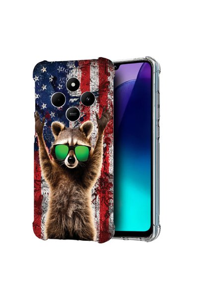 bestcase Αντικραδασμική Θήκη για Xiaomi Redmi 14C, Αμερικανικό Ρακούν, 191337...