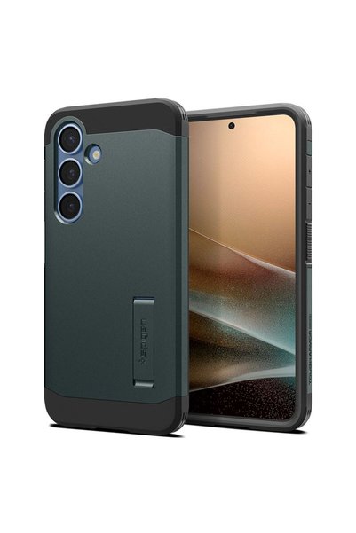 Spigen Ανθεκτική Θήκη MagSafe, πράσινο της αβύσσου - Samsung Galaxy S25