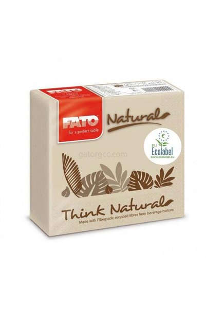 Lucart Eco Natural Table Napkin 33 x 33 cm Tissue Paper for Home Brown