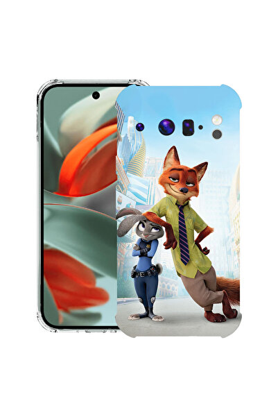 bestcase Husă Antișoc pentru Google Pixel 10 / Pixel 10 Pro, Lup și iepure, 3...