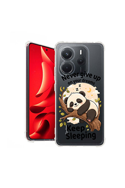bestcase Противоударен калъф за Xiaomi Redmi Note 14 4G, Панда  "Никога не се...