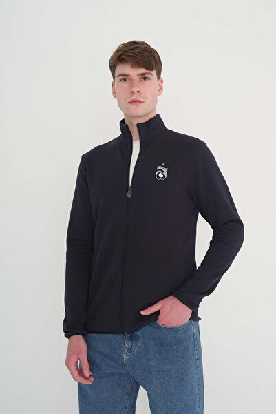 TSCLUB SWEAT METALİZE LOGO FERMUARLI