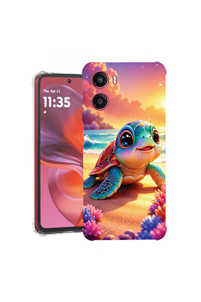 bestcase Husă Anti Shock Case For Motorola Moto G05 / Moto E15, Little Turtle...
