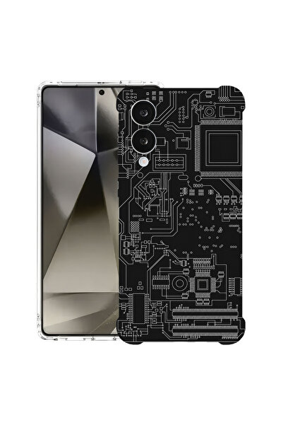 bestcase Husă Antișoc pentru Samsung Galaxy S25 Edge, Placă de circuit, 19882...