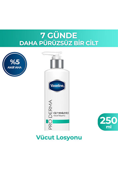 Vaseline Pro Derma Vücut Losyonu Cilt Yenileyici 250 ml