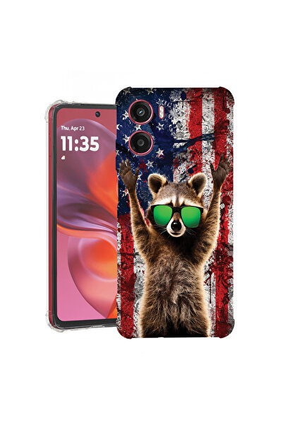 bestcase Husă Anti Shock Case For Motorola Moto G05 / Moto E15, American Racc...