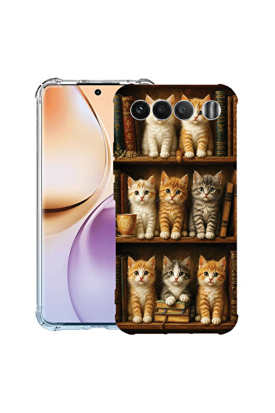 bestcase Husă Antișoc pentru Realme 16, Pisici și Cărți, 3156793 AS 2116