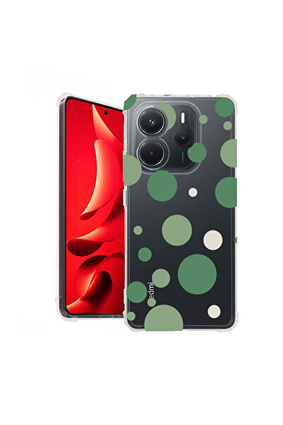 bestcase Husă Anti Shock Case For Xiaomi Redmi Note 14 4G, Green Polka Dots, ...
