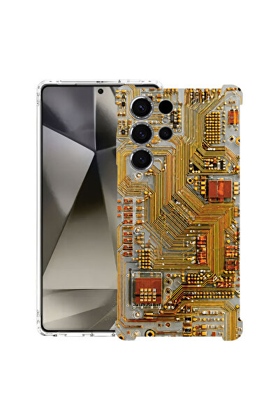 bestcase Husă Antișoc pentru Samsung Galaxy S24 Ultra, Placă de circuit, 1805...