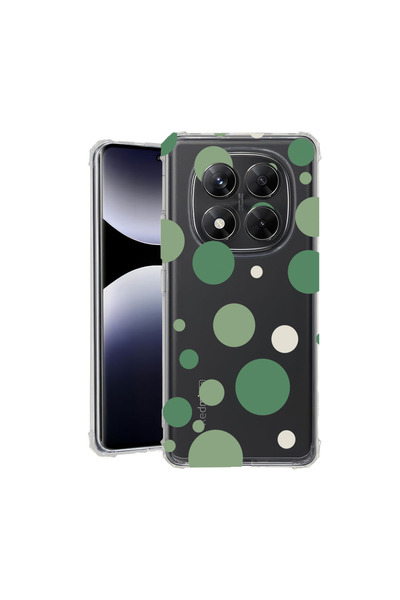 bestcase Θήκη Αντικραδασμική για Xiaomi Redmi Note 15 Pro 4G, Πράσινα Πουά, 3...