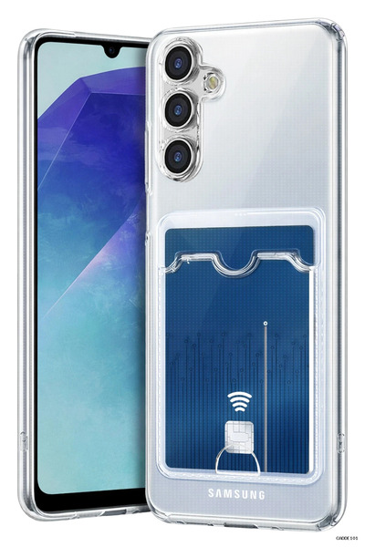 CADDE101 Newface Galaxy A57 5G Kart Şeffaf Silikon (112013) - Şeffaf