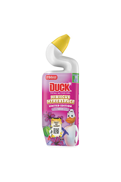 DUCK Dezinfectant pentru toaletă Total Action Gel Hibiscus Hyperspace, 750 ml