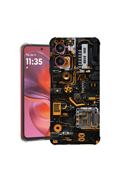 bestcase Husă Anti Shock Case For Motorola Moto G05 / Moto E15, Circuit Board...