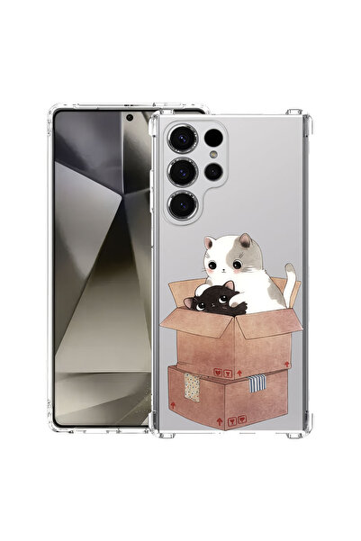 bestcase Противоударен калъф за Samsung Galaxy S26 Ultra, Котки играят в кути...