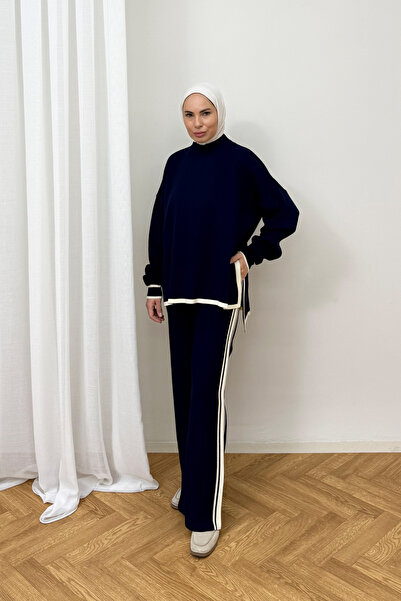 Melike Tatar Two-Color Knitwear Set 87-26276