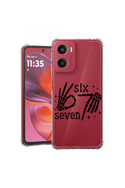 bestcase Husă Anti Shock Case For Motorola Moto G05 / Moto E15, skeleton six ...