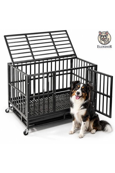 Elindor Cușcă pentru animale Elindor ® Potrivit pentru câini de talie medie ș...
