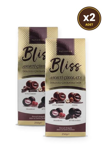 Patiswiss Bliss Karışık Dolgulu Çikolata 250G X 2 Adet