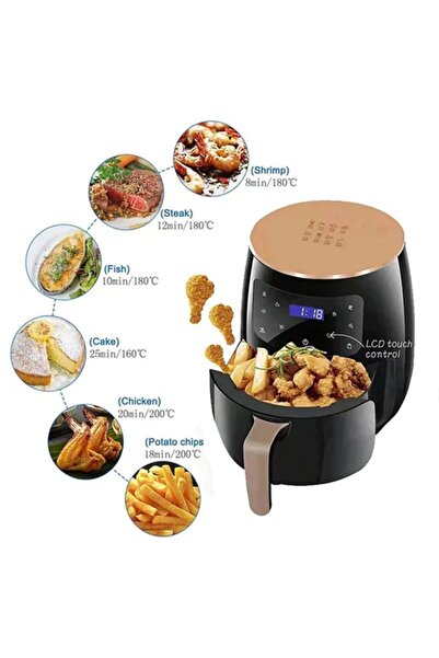 Sanlux Friteuză cu aer cald - 6L, 2400W, digitală, 8 programe