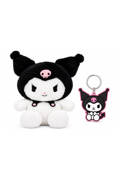 kuromi Hello Kitty και Φίλοι της Λούτρινο, 28 εκ., Μαύρο και Λευκό, Μαλακό κα...