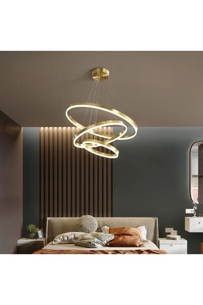 Alessandro DESIGN Lustră suspendată LED ELIZABETH cu telecomandă, 134W, 3 cer...