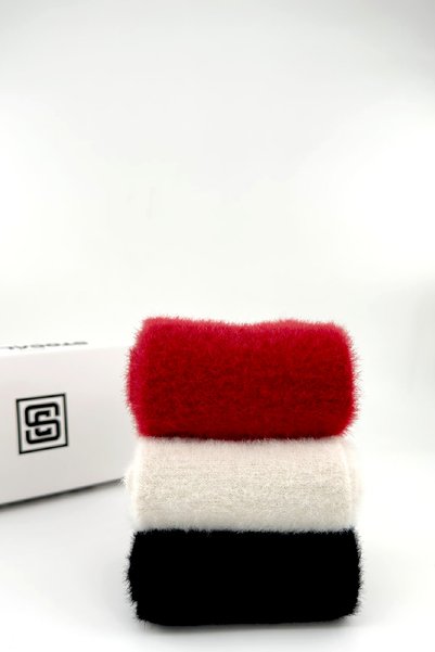 STOCALZE Women's Fuzzy Socks Soft Winter 6 Pairs Boxed Sock Set.