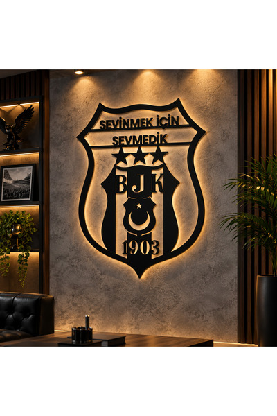 BJK 1903 Siyah Metal Duvar Dekorasyonu