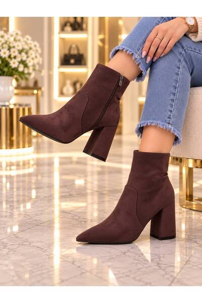 Cohy Thick-Heeled Zippered Boots
