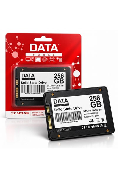 jetucuzal DataForce 256GB SATA3 550MB-500MB/s SSD Harddisk