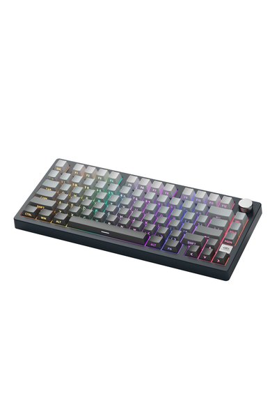 MageGee Light75 Tri-Mode RGB Hot-Swap Mekanik Siyah-Gri Gradient Gasket Gaming Klavye