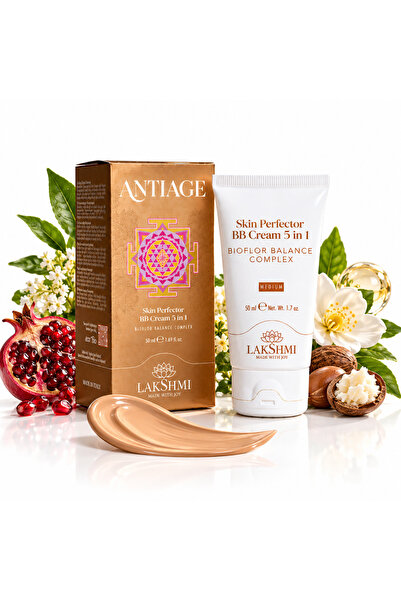 Lakshmi Crema BB Anti-Age Skin Perfector 5 in 1 50 ml, hidratanta, iluminatoa...