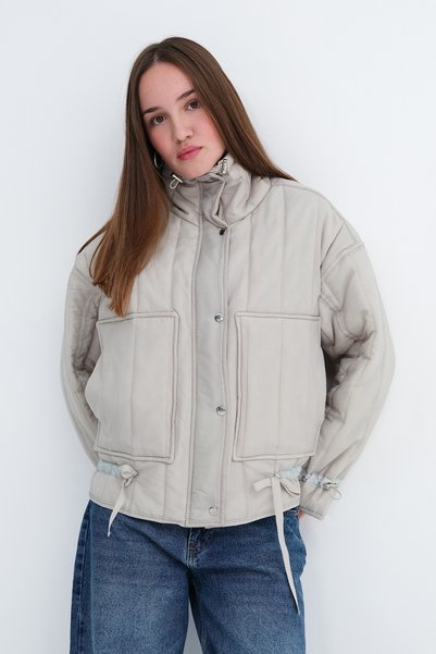 Addax High Collar Oversize Jacket M7353