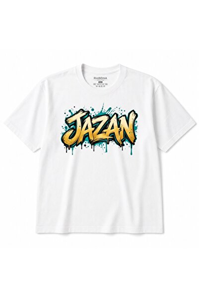 Rabona Fashion Jazan Urban Graffiti Lettering Graphic T-Shirt