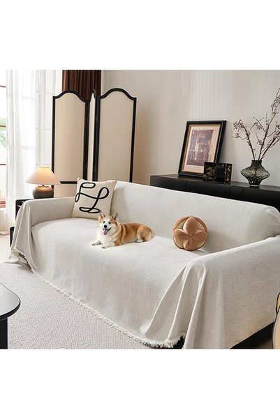 GENERAL Chenille Sofa Covers 180 * 260cm, Non-Slip Sectional,U. L shape Slipc...