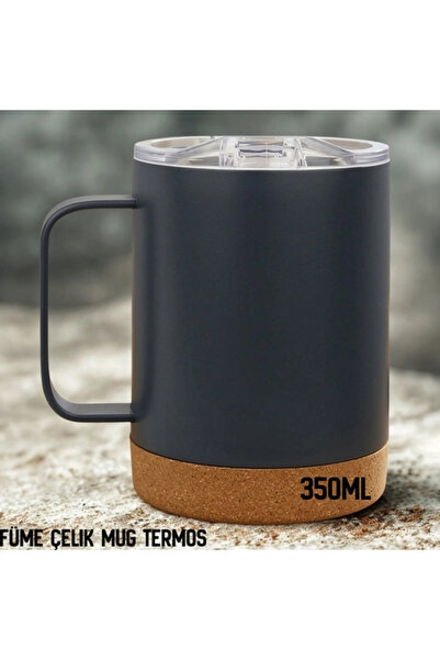 Uygunayakala Uyguna-Yakala 350ml Füme Çelik Mug Termos-ERM.156