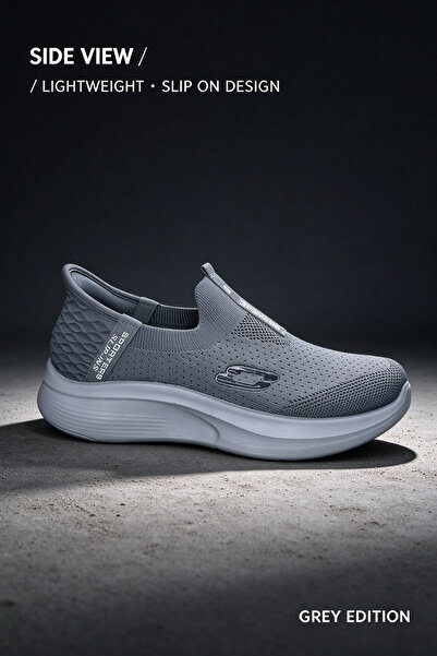AllMart Arabia Everyday Lightweight Men Casual Slip‑On Sneakers Soft Knit Mes...