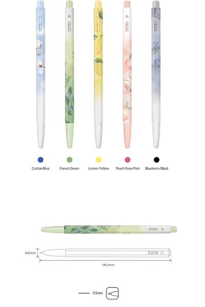 Monami Tükenmez Kalem 5 li Set Aroma 0.5 mm (5 Farklı renk yazar.)