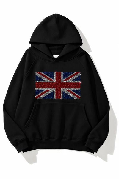 Gofeel Leopard Stone Printed Oversize Sweatshirt Hoodie