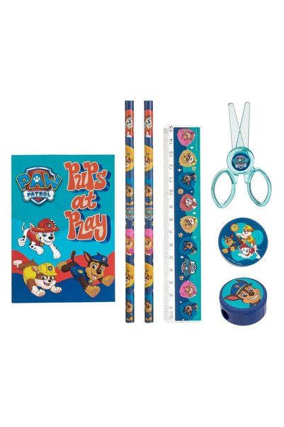 PAW PATROL Set de papetărie școlară din 7 piese - Caiet, Creioane și altele