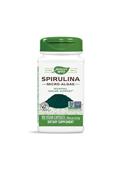 Nature's Way Supliment alimentar, NATURES WAY, SPIRULINA 380mg, 100 capsule