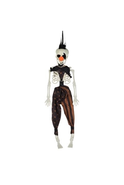 OEM Decorațiune schelet clovn de Halloween de 41cm cu șnur de agățat