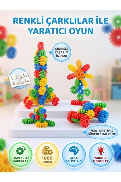 Tıfıl Toys 100 Parça Saklama Kutulu Eğitici Mozaik Puzzle Geçmeli Blok Zeka v...