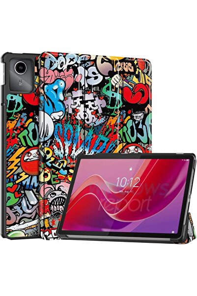 SIGLOO Husă Slim Smart Cover Trifold pentru Lenovo Tab M11 TB-330 11 inch Gra...